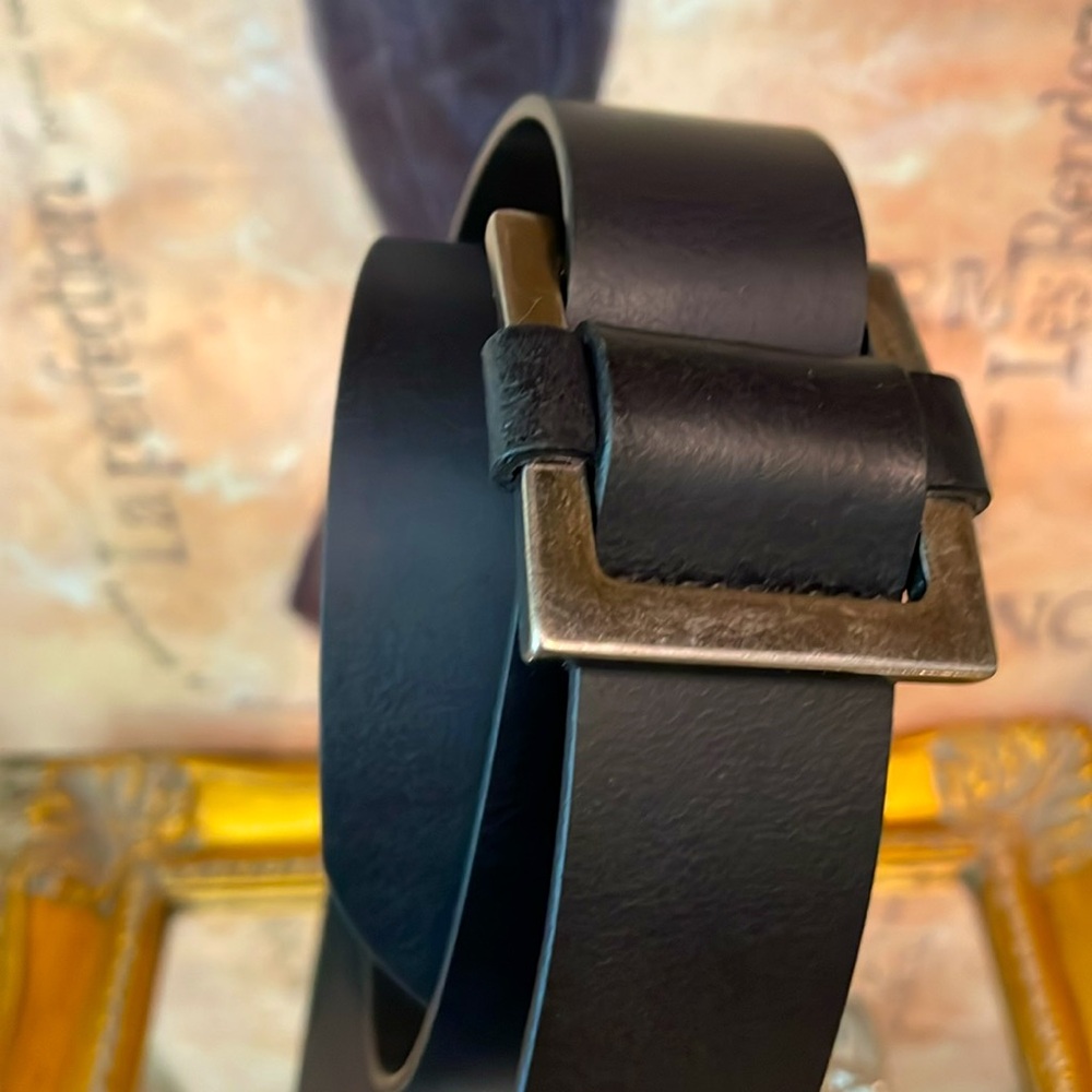New Beautiful Antoniazzi Black Smoothest Leather Belt Made In Italy - Picture 3 of 6
